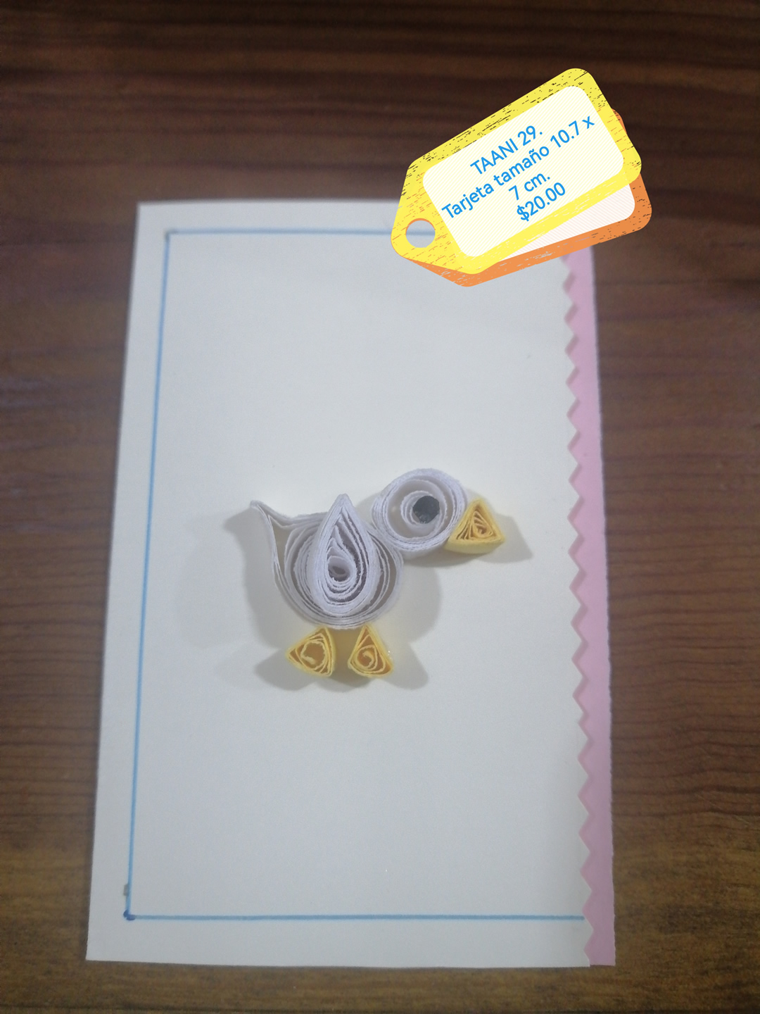 Tarjeta de animalito